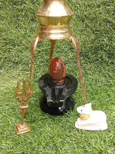 Garland Narmadeshwar Shivling Damru Shape Jaldhari