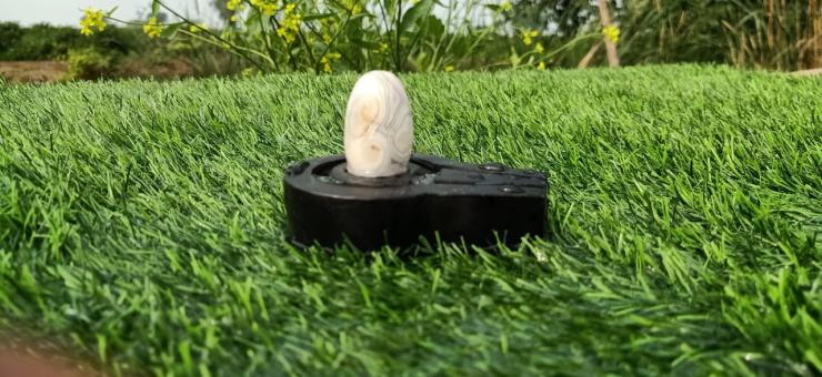 Narmadeshwar  white Shivling Plain Jaldhari 