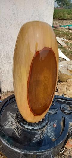 Narmda Shivling Creem & Chocolate Color