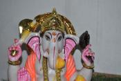 Ganesh Murti Makrana White Marble