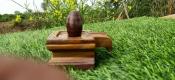 Narmadeshwar Stone Shiv Lingam Square Jaladhari