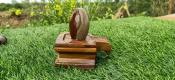 Narmadeshwar Stone Shiv Lingam Square Jaladhari